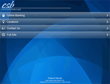 Tablet Screenshot of bankcsb.com